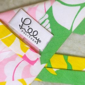 Mens Cotton Lilly Pulitzer Tie Fish Seashell Print